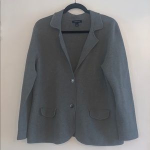 Land’s End Grey Sweater Coat/Blazer Size L